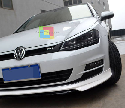 SPOILER ANTERIORE SOTTO PARAURTI SPORTIVO ABT VW GOLF 7 2012 IN POI .-