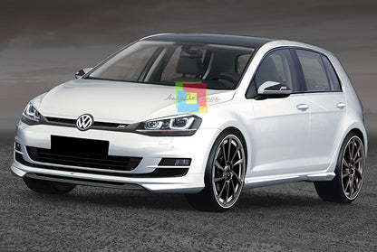 SPOILER ANTERIORE SOTTO PARAURTI SPORTIVO ABT VW GOLF 7 2012 IN POI .-