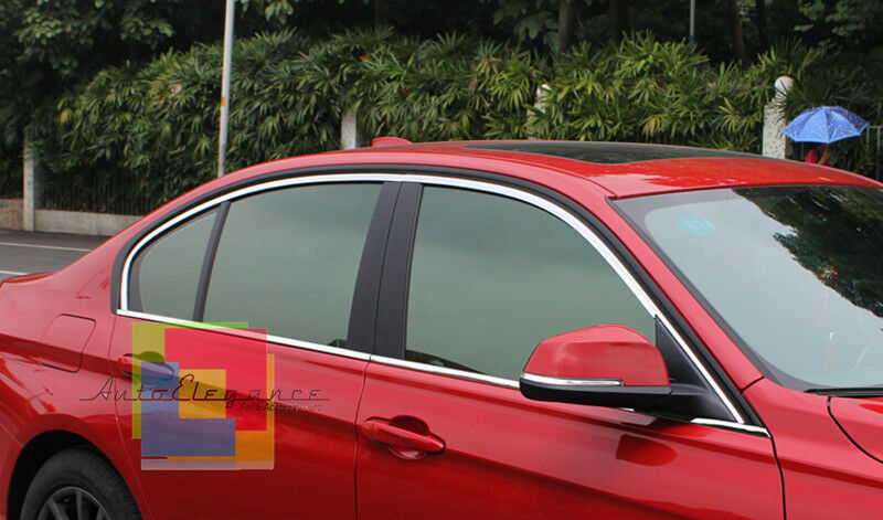 CORNICE FINESTRINI CROMATA BMW SERIE 3 F30 2011-2015 BERLINA MODANATURE ADESIVE AUTOELEGANCERICAMBI