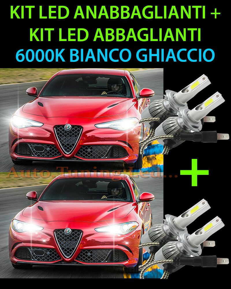 KIT LED LAMPADE ABBAGLIANTI & ANABBAGLIANTI PER ALFA ROMEO GIULIA 2015+  -.