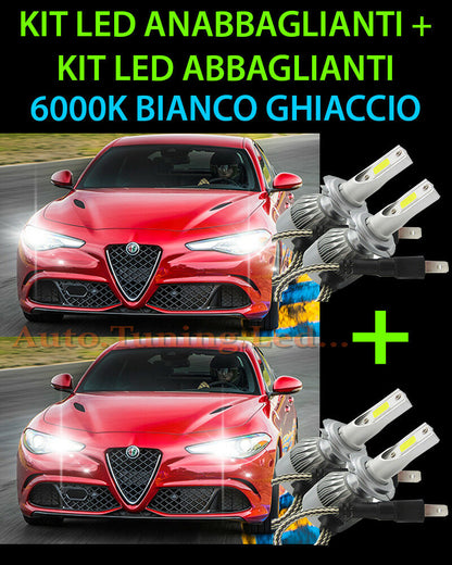 KIT LED LAMPADE ABBAGLIANTI & ANABBAGLIANTI PER ALFA ROMEO GIULIA 2015+  -.
