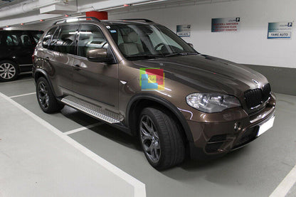 PEDANE LATERALI BMW X5 E70 2007 AL 2013 SOTTOPORTA IN ALLUMINIO / ABS