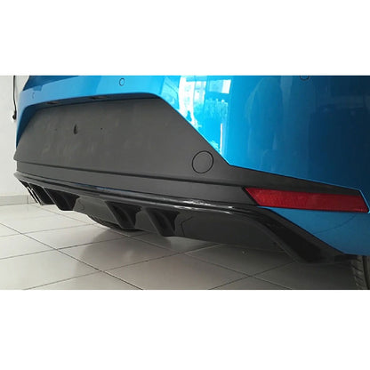 DIFFUSORE FR LOOK SEAT LEON 5F 2012-2016 SOTTO PARAURTI NERO LUCIDO ABS 0117