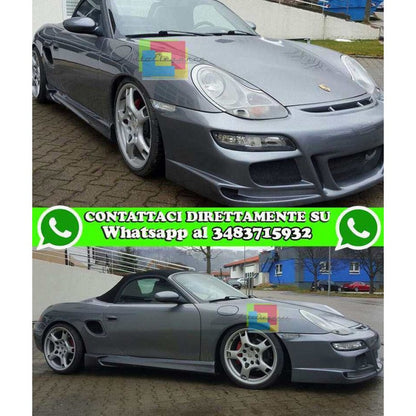 PORSCHE BOXSTER 986 1996-2004 MINIGONNE LATERALI SOTTO PORTA LOOK GT2 GT3