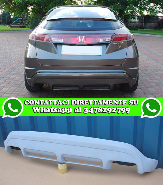 HONDA CIVIC 2006-2010 DIFFUSORE POSTERIORE TUNING SPORTIVO