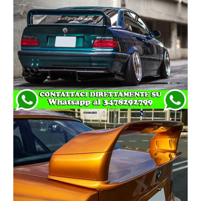 BMW SERIE 3 E36 BERLINA CABRIO SPOILER POSTERIORE SUL COFANO LOOK M3 GT AUTOELEGANCERICAMBI