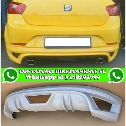 SEAT IBIZA 6J 2008-2012 5 PORTE DIFFUSORE POSTERIORE SOTTO PARAURTI