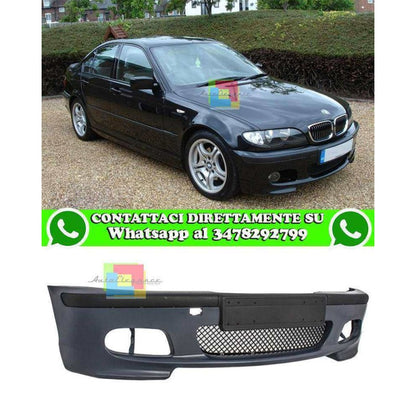 BMW SERIE 3 E46 1998-2005 BERLINA TOURING FRONT PARAURTI ANTERIORE SENZA FENDINEBBIA DESIGN M-TECH AUTOELEGANCERICAMBI