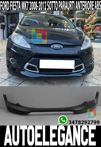 SPOILER SOTTO PARAURTI ANTERIORE FORD FIESTA MK7 2008-2012 LOOK ST ABS