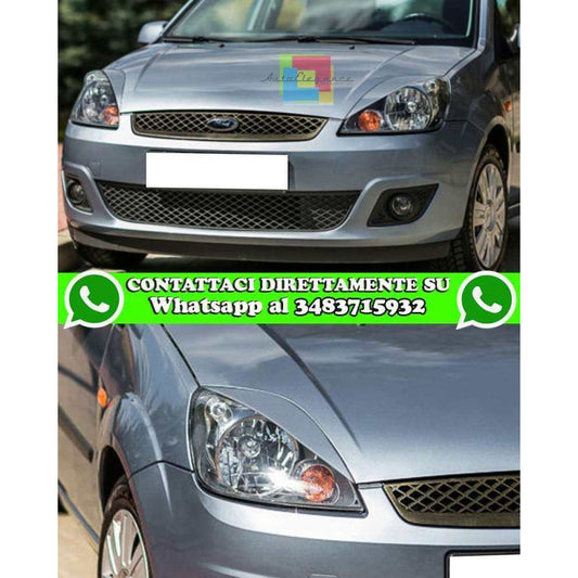 FORD FIESTA MK6 2005-2008 RESTYLING PALPEBRE FARI ANTERIORI LOOK SPORTIVO