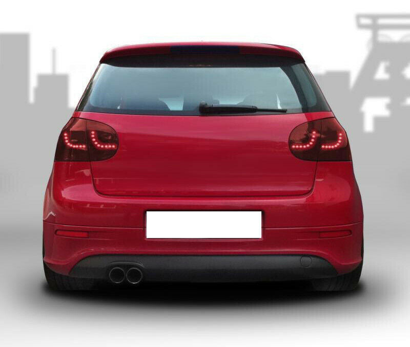 VW GOLF MK5 V 2003-2008 DARK RED FULL LED REAR LIGHTS - GTI