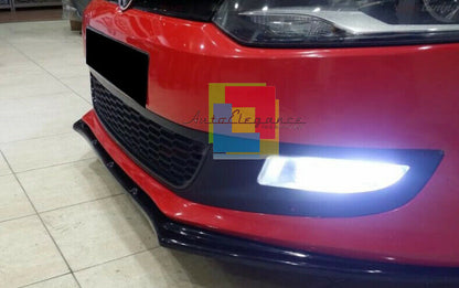 LIP SPOILER SOTTO PARAURTI ANTERIORE PER VW POLO 6R 6C 2009-2016 ABS SPLITTER
