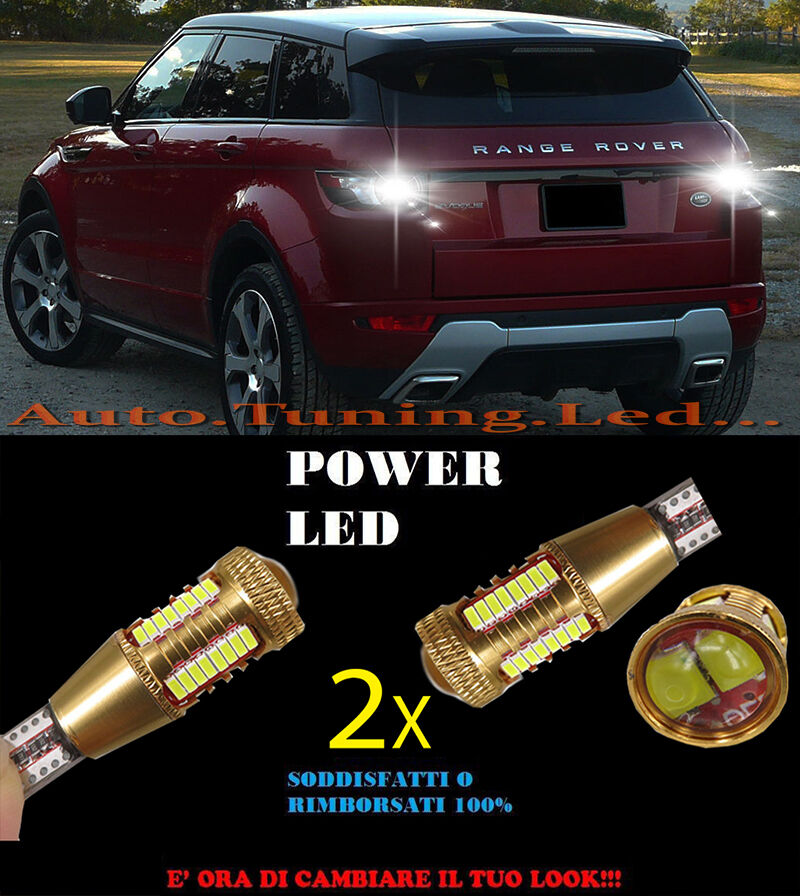 RANGE ROVER EVOQUE LAMPADE RETROMARCIA LED T15 W16W SUPER QUALITA NO ERROR