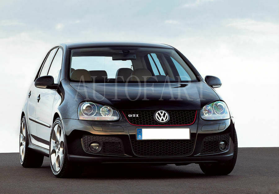 VW GOLF 5 2003-2008 - PARAURTI ANTERIORE DESIGN GTI CON GRIGLIA - IN ABS .-