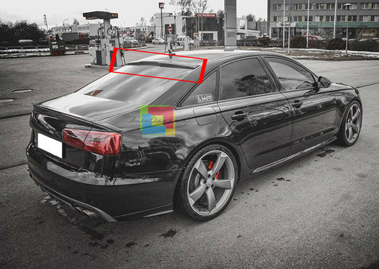 AUDI A6 C7 4G BERLINA 2011-2018 SPOILER LUNOTTO POSTERIORE TETTO LOOK S6 AUTOELEGANCERICAMBI