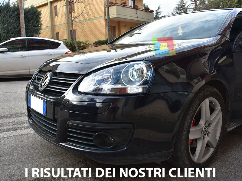 VW GOLF 5 MK5 V 2003-2008 FARI ANTERIORI LOOK GTI FANALI CON POSIZIONE LED .-