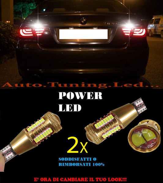 BMW SERIE 3 E90 E91 LAMPADE RETROMARCIA LED T15 W16W SUPER QUALITA NO ERROR AUTOELEGANCERICAMBI