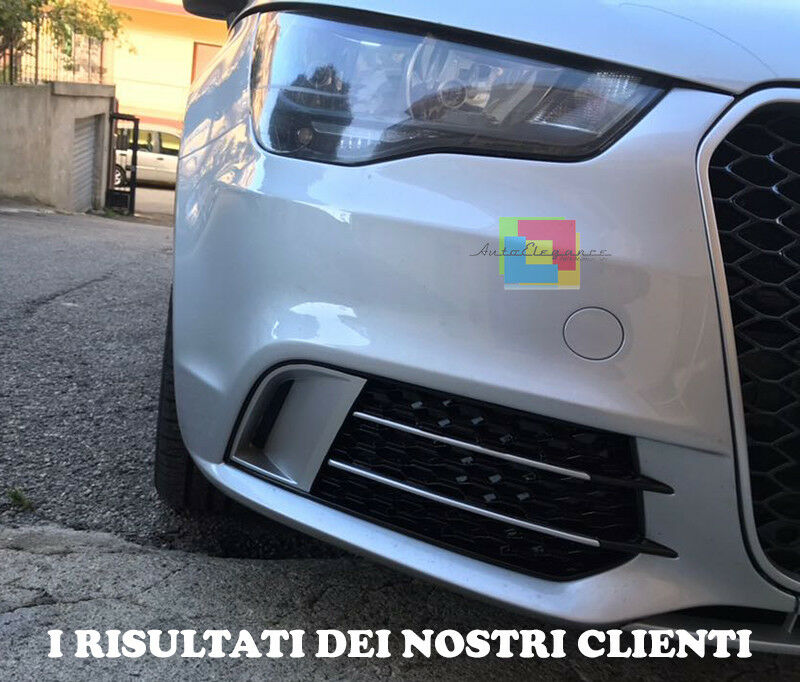 AUDI A1 8X 2010-2014 GRIGLIE FENDINEBBIA NIDO D'APE DESIGN RS1 NERO / SATINATO AUTOELEGANCERICAMBI