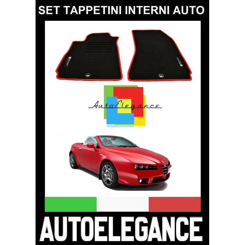 ALFA ROMEO SPIDER 939 2006 SET TAPPETINI IN MOQUETTE DI ALTA QUALITA' SPECIFICO AUTOELEGANCERICAMBI