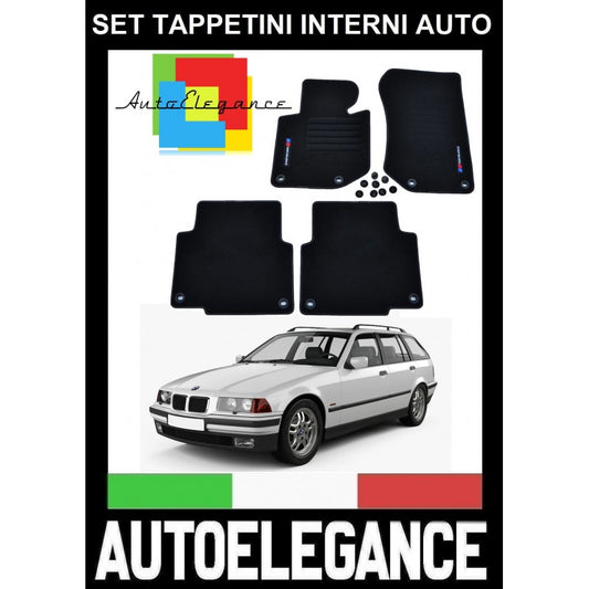 BMW SERIE 3 E36 TOURING 1994-2000 SET TAPPETINI IN VELLUTO DI ALTA QUALITA' SPECIFICO AUTOELEGANCERICAMBI