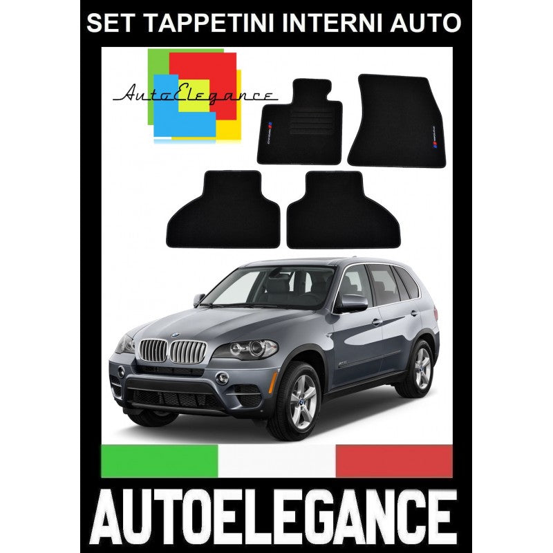 BMW X5 F15 2015+ SET TAPPETINI IN VELLUTO DI ALTA QUALITA' SPECIFICO AUTOELEGANCERICAMBI