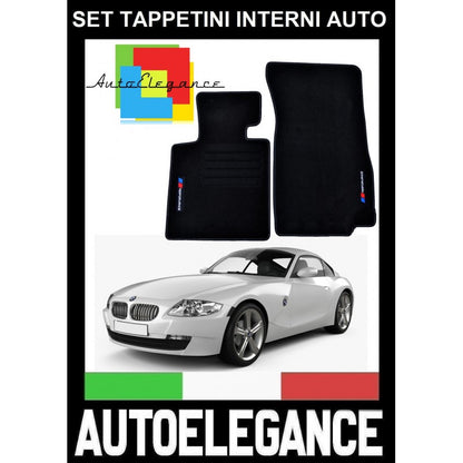 BMW Z4 E85 2003-2009 SET TAPPETINI IN VELLUTO DI ALTA QUALITA' SPECIFICO AUTOELEGANCERICAMBI
