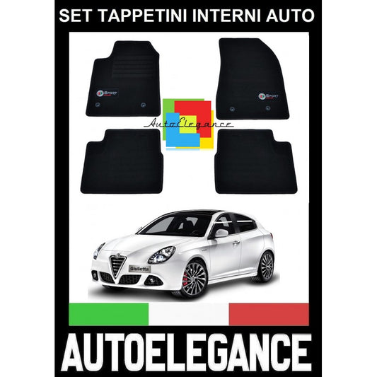 ALFA ROMEO GIULIETTA 940 2010-2013 SET TAPPETINI IN MOQUETTE DI ALTA QUALITA' SPECIFICO AUTOELEGANCERICAMBI