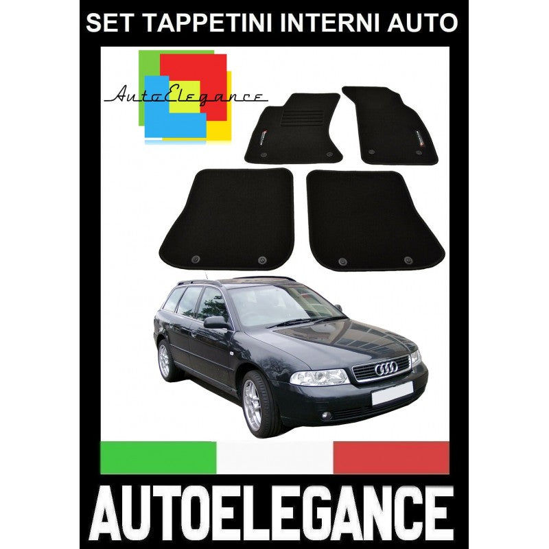 AUDI A4 B5 8D AVANT 1994-1999 SET TAPPETINI IN MOQUETTE DI ALTA QUALITA' SPECIFICO AUTOELEGANCERICAMBI