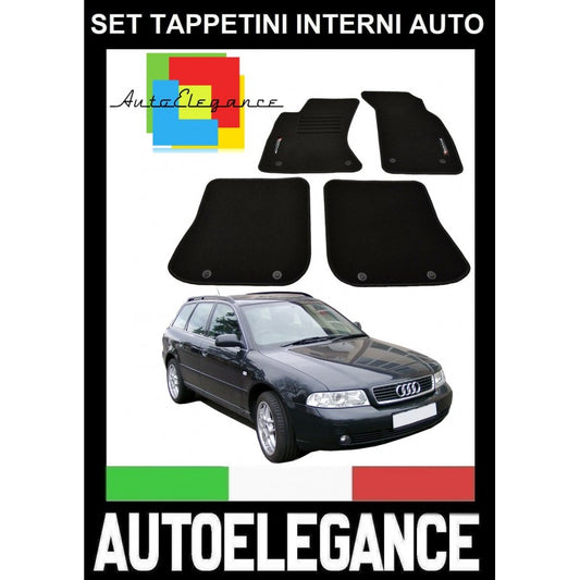 AUDI A4 B5 8D AVANT 1994-1999 SET TAPPETINI IN MOQUETTE DI ALTA QUALITA' SPECIFICO AUTOELEGANCERICAMBI