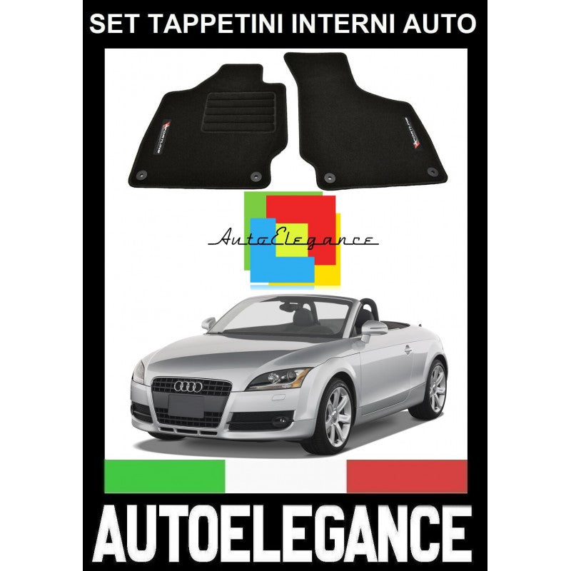 AUDI TT 8J ROADSTER 2006-2014 SET TAPPETINI IN MOQUETTE DI ALTA QUALITA' SPECIFICO AUTOELEGANCERICAMBI