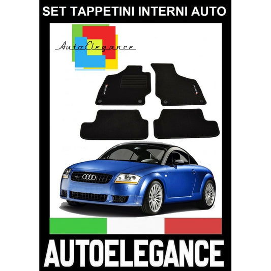 AUDI TT COUPE 8N 1998-2006 SET TAPPETINI IN MOQUETTE DI ALTA QUALITA' SPECIFICO AUTOELEGANCERICAMBI