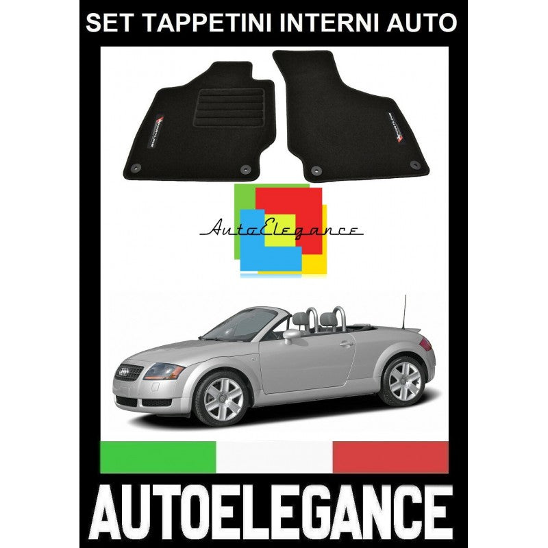 AUDI TT 8N ROADSTER 1999-2006 SET TAPPETINI IN MOQUETTE DI ALTA QUALITA' SPECIFICO AUTOELEGANCERICAMBI