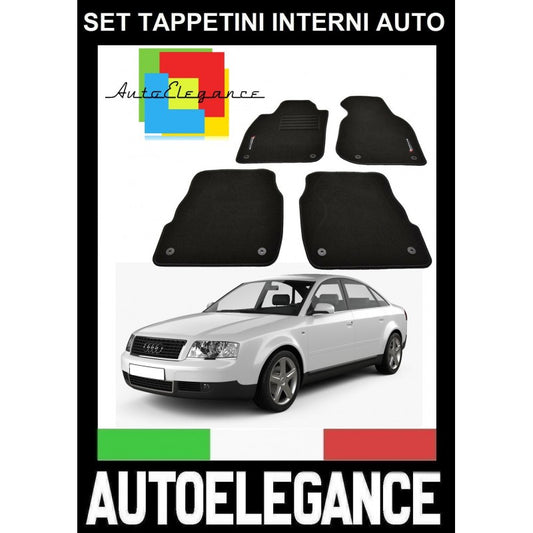 AUDI A6 C5 4B 1997-2005 SET TAPPETINI IN MOQUETTE DI ALTA QUALITA' SPECIFICO AUTOELEGANCERICAMBI
