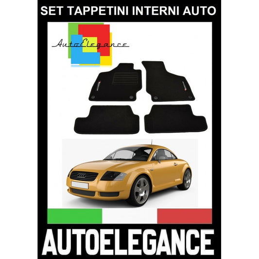 AUDI TT 8N COUPE 1998-2006 SET TAPPETINI IN MOQUETTE DI ALTA QUALITA' SPECIFICO AUTOELEGANCERICAMBI