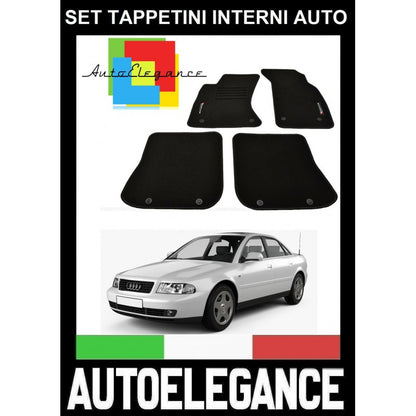 AUDI A4 B5 8D 1994-1999 SET TAPPETINI IN MOQUETTE DI ALTA QUALITA' SPECIFICO AUTOELEGANCERICAMBI