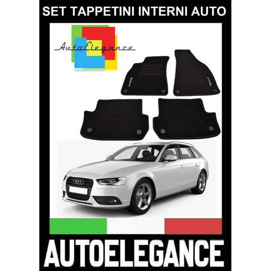 AUDI A4 B8 AVANT 2007-2016 SET TAPPETINI IN MOQUETTE DI ALTA QUALITA' SPECIFICO AUTOELEGANCERICAMBI