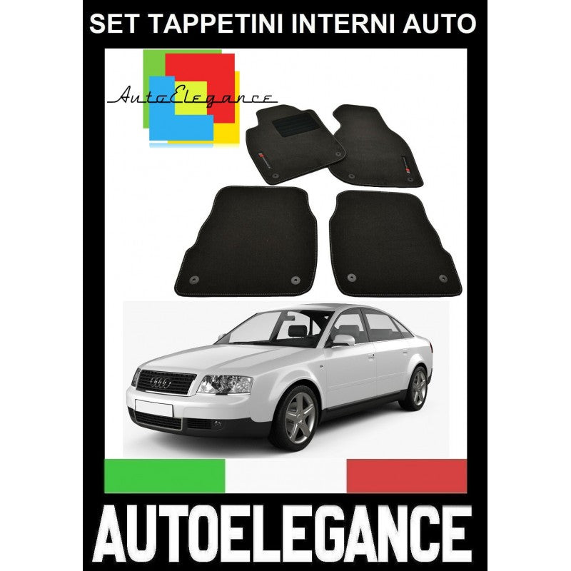 AUDI A6 4B C5 1997-2005 SET TAPPETINI IN VELLUTO DI ALTA QUALITA' SPECIFICO AUTOELEGANCERICAMBI