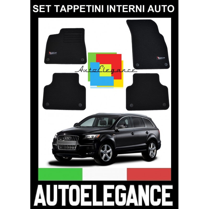 AUDI Q7 4M 2015+ SET TAPPETINI IN MOQUETTE DI ALTA QUALITA' SPECIFICO AUTOELEGANCERICAMBI