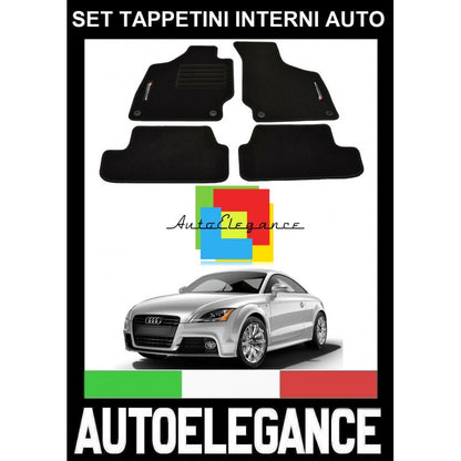 AUDI TT COUPE 8J 2006-2014 SET TAPPETINI IN MOQUETTE DI ALTA QUALITA' SPECIFICO AUTOELEGANCERICAMBI