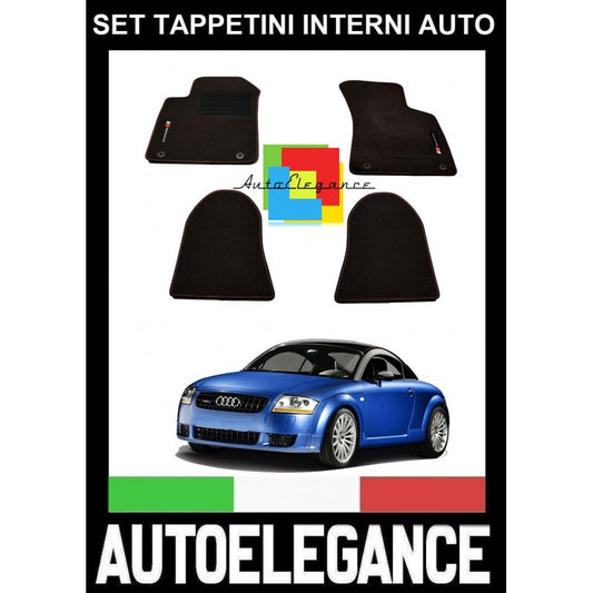 AUDI TT COUPE 8N 1998-2006 SET TAPPETINI IN VELLUTO DI ALTA QUALITA' SPECIFICO AUTOELEGANCERICAMBI