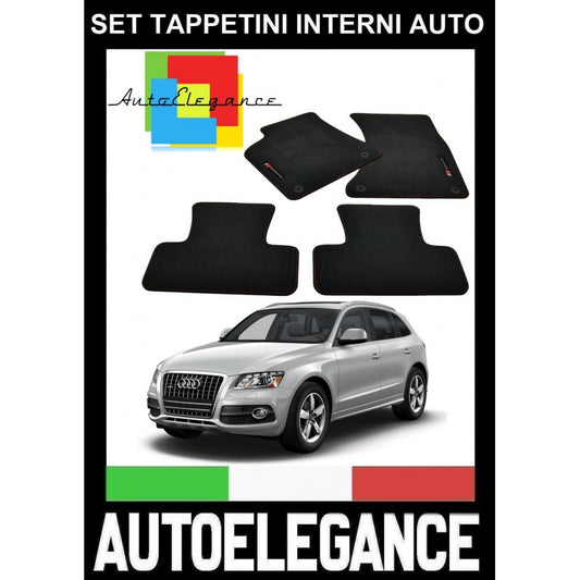 AUDI Q5 8R 2008-2017 SET TAPPETINI IN VELLUTO DI ALTA QUALITA' SPECIFICO AUTOELEGANCERICAMBI