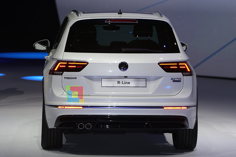 COPPIA TERMINALI DI SCARICO VW TIGUAN 2016+ INOX CROMATI LOOK SPORTIVO AUTOELEGANCERICAMBI
