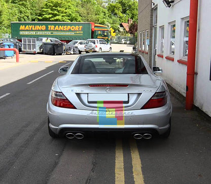 MERCEDES BENZ SLK R172 SPORTS EXHAUST PIPES LOOK 55 AMG