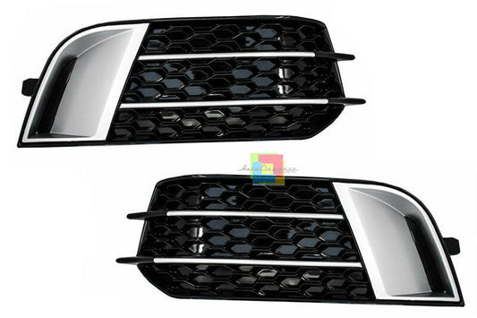 AUDI A1 8X 2010-2014 GRIGLIE FENDINEBBIA NIDO D'APE DESIGN RS1 NERO / SATINATO AUTOELEGANCERICAMBI