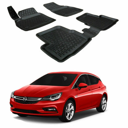 OPEL ASTRA K 2016+ TAPPETINI AUTO IN GOMMA - TAPPETI TOP QUALITA -1