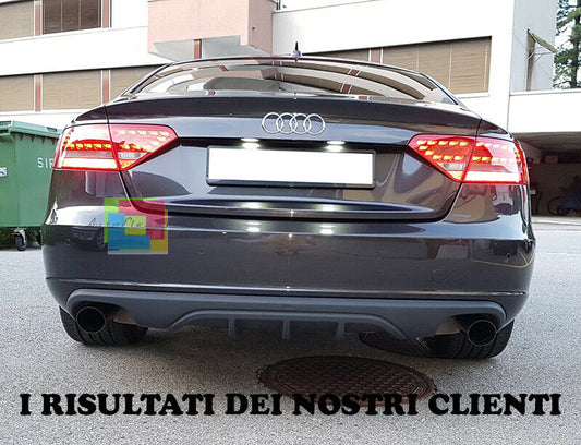 DIFFUSORE POSTERIORE SOTTO PARAURTI AUDI A5 SPORTBACK 2008-2011 ESTRATTORE