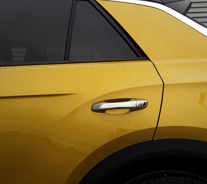 VW T-ROC T ROC 2017+ MODANATURA MANIGLIE CROMATE INOX ADESIVE 3M