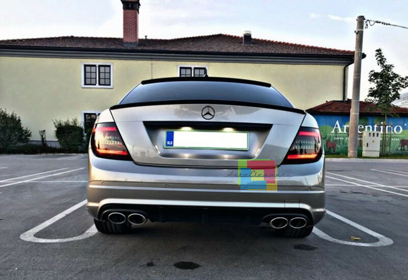MERCEDES C W204 SEDAN 2007-2012 REAR BONNET SPOILER C63 AMG DESIGN .-.