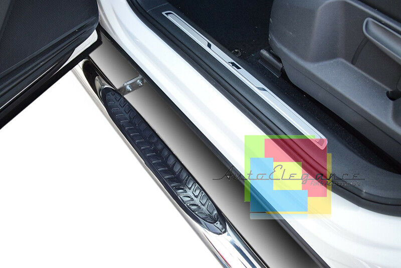 SIDE STEPS FOR VW TIGUAN FROM 2016 ONWARDS NON-SLIP TUBULAR DOOR SILLS