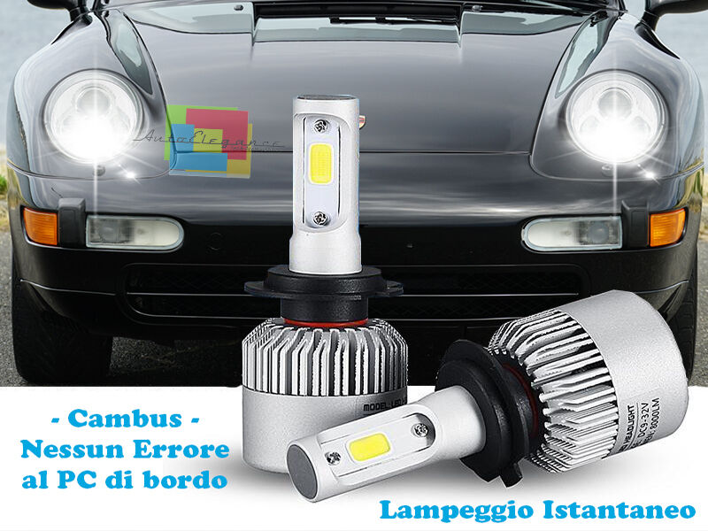 LAMPADE ABBAGLIANTI LED PORSCHE 911 CABRIO 993 94-97 ISTANTANEO CREE